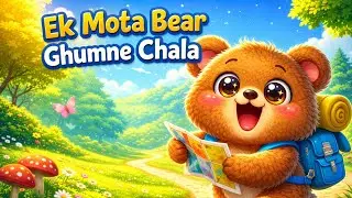 Ek Mota Bear Ghumne Chala 🐻 | Tim Tim Rhymes | Hindi Kids Cartoon Rhyme