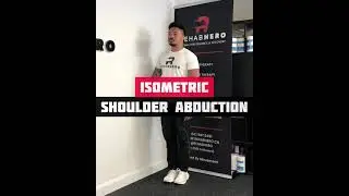 Isometric Shoulder Abduction - acute shoulder pain rehabilitation exercise