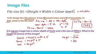 Calculating File Sizes of Text, Image, and Sound Files