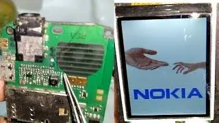 nokia C2-00 lcd light problem with  jumper solution