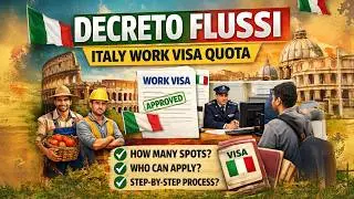 Italy Work Visa 2026 🚨 Decreto Flussi OPEN for 6 Days Only | Indians Apply Fast