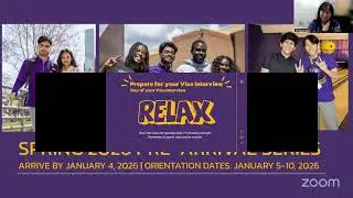 Spring 2026 Pre-Arrival Series: How to request I-20 & Visa Prep Session