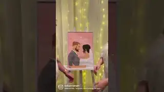 The perfect wedding gift 👰&zwj;♀️ #shorts #wedding #digitalart #artist #portrait
