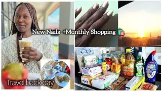 Weekly Vlog: New Nails 💅🏽, Monthly Shopping 🛒 & Home cooking| Road Stops ✨️