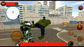 Monster Superhero VS Robot Transform Future City Rescue Battle #2 | Hulk vs Robot - iOS  Gameplay