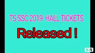 Telangana SSC 2019 Hall tickets released