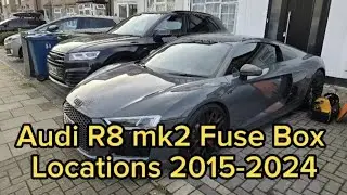 Audi R8 mk2 Fuse Box Location 2015 2016 2017 2018 2019 2020 2021 2022 2023