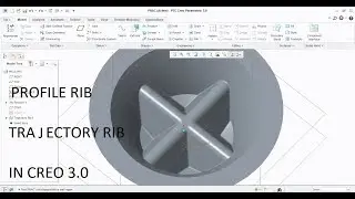 Rib tool in CREO 3.0