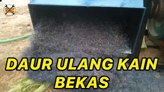 mesin pencacah kain, mesin pencacah kain levis bekas, mesin penghancur kain perca