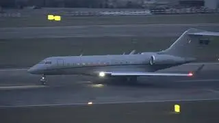 GLOBAL EXPRESS 9H-STLA ARRIVING AND DEPARTING ZURICH AIRPORT 18-1-2026 - WEF VISITOR