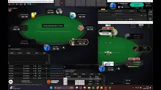 big blind flops combo draw then turns straight. Look at my hands when does that happen to me!
