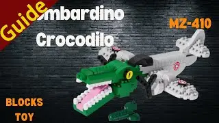 [Guide] MZ-410 Nano Bricks Bombardino Crocodilo | Cute Brainrot Block Toy Tutorial