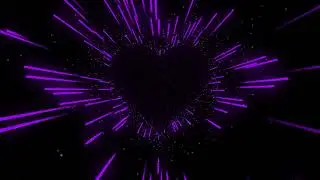 Heart Tunnel Purple FREE Valentine Backgrounds 4K | Love Hearts Animated Loop | Royalty-Free
