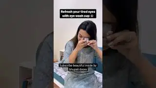 Eye wash cup helps to refresh your eyes and remove redness #eyewash #eyewashcup