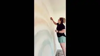 DIY $600 Watercolor Rainbow Mural for $17 [video]