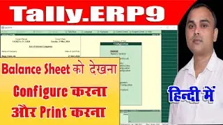 View Balance Sheet in Different Format | Balance Sheet Configure and Print |