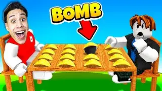 تحدي بومب مع اصدقائي علي 10.000 روبوكس.. (شيبسي ولا قنبلة)💣😱