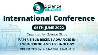 International virtual conference,05th June 2022 | Science Globe
