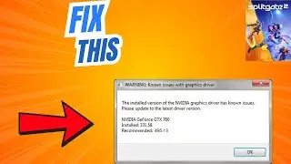 How to Fix known issues with Graphics Driver in Splitgate 2