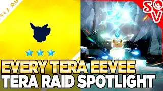 Every Tera Eevee! Tera Raid Spotlight Event *OVER* | Pokemon Scarlet and Violet