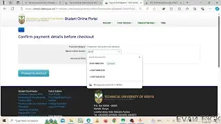 How to pay Tuition Fees, students' portal through eCitizen platform - Technical University of Kenya.