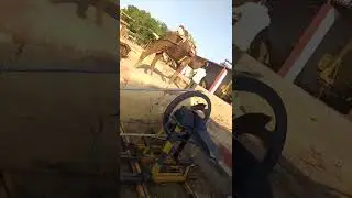Camel powered system installation phase/Flywheel RPM testing/NRCC Bikaner/Rajasthan/India