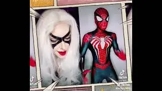 Black Cat #Cosplay Style #Shorts: Marvel Makeup Costume Dress Up Super Fan! Jessica Felice Fun!