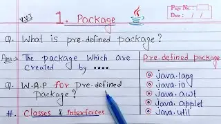 Built in Package in Java | Learn Coding