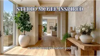 Экскурсия по прихожей и холлу в стиле модерн от Studio McGee | Изысканный декор для теплого прием...