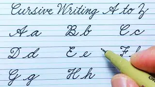 Big and small cursive writing/cursive writing/alphabet #cursivewriting#education#kg2 #kidsvideo#kids