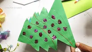 Diy How to make Christmas tree Pen Holder Easy step by step/ Desk Organizer #craft 