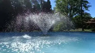 Slow Motion Fountain at Lakeside Park in Fond du Lac Wisconsin