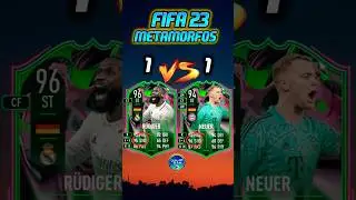 R&Uuml;DIGER VS NEUER shapeshifters en fifa 23!! #shorts #fifa23 #rudiger #vs #neuer