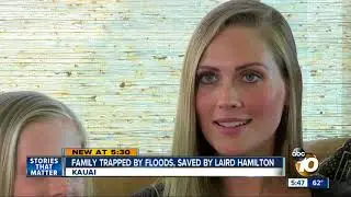 Surfer Laird Hamilton rescues family from flood