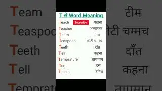 T se word meaning englis to hindi word meaning