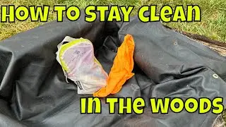 How to stay clean in the woods!#hygiene #bushcraft #camping