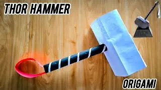 From Paper to Power: DIY Thor Hammer step by step Origami TUTORIAL