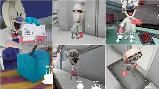 Ice scream 7: Daily routine of Rod vs Mr Laboratory vs Mr prototype & game over scenes