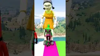 GTA 5 Epic Water Ragdolls | Spider-Man Jumps / Fails ep.17179 #shorts
