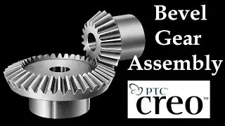 Assembling Bevel Gear in Creo 5.0 | Creo Beginner Tutorial 2021