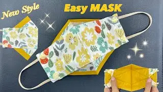 New Mask Design 2 TONE Make it EASY | Fabric Face Mask Sewing Tutorial | Best Fit & Beautiful