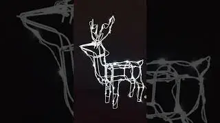 XL0744 - White LED Solar Reindeer