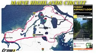 Maine Highlands, but circuit - my first custom track in The Crew 2