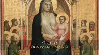 Giotto - Virgin and Child enthroned, surrounded by angels and saints [Ognissanti Maest&agrave;]
