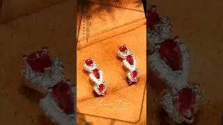 Stainless steel Fashion Blue Heart Lab Grown Diamond Cubic Zirconia Hoop earrings for women #jewelry