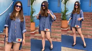 South Actress Laxmi Rai Looking Hot In Summer Spotted At Khar