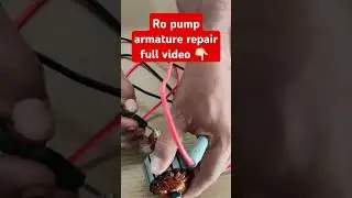 Ro pump armature repair with multimeter #armature