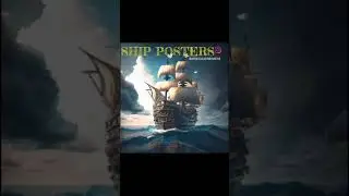 Unleash Your Inner Pirate with a Stunning High Seas Adventure Graphic Gloss Poster! #shorts