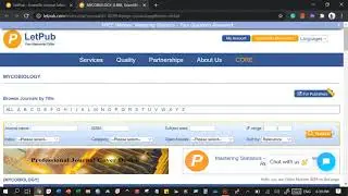 LetPub explain, How do you find scientific journals?