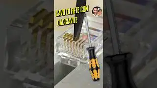 INTESTO CAVI DI RETE CON IL CACCIAVITE